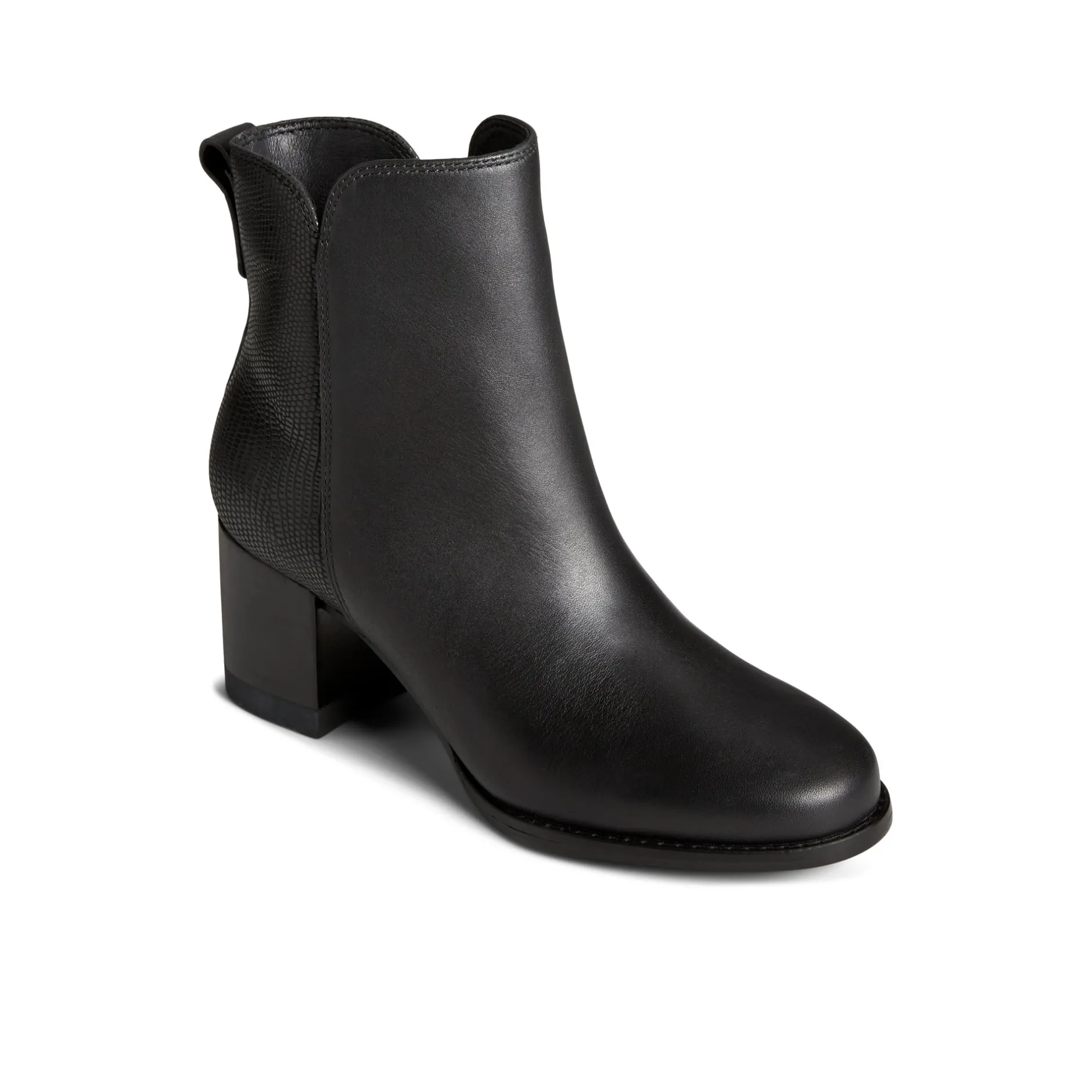 Women Sperry Ankle Boots | Boots^Seaport Heel Leather Boot