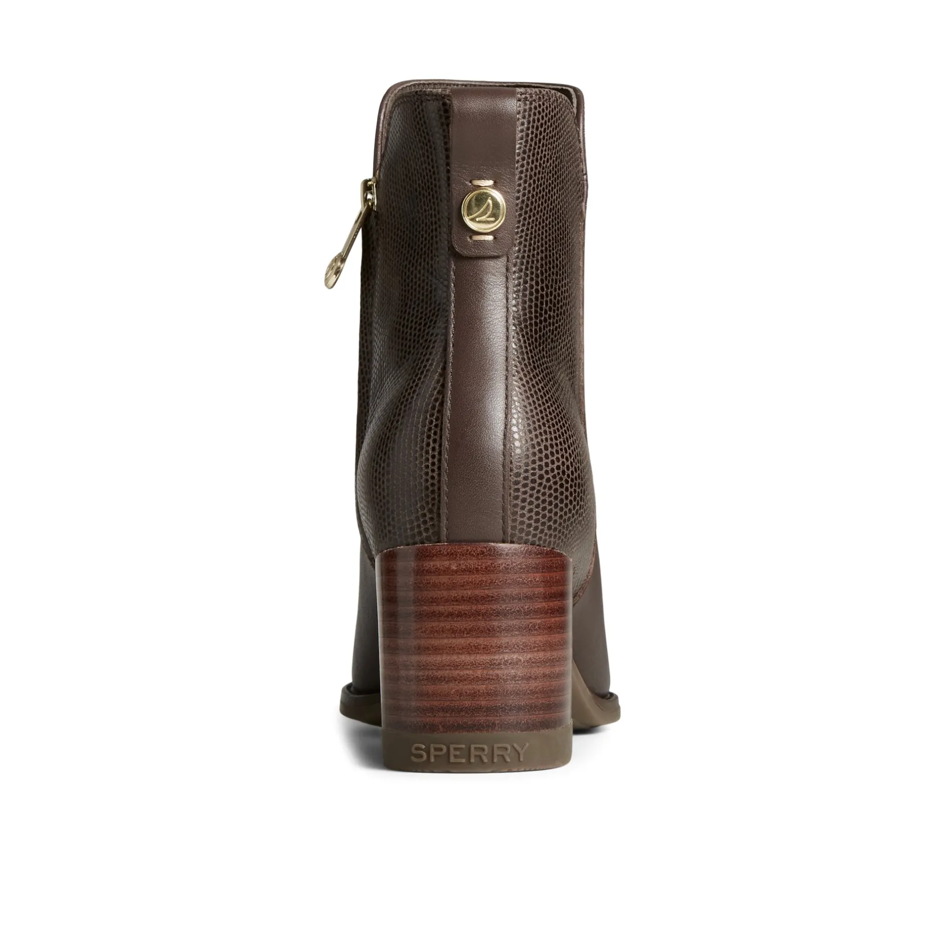 Women Sperry Ankle Boots | Boots^Seaport Heel Leather Boot