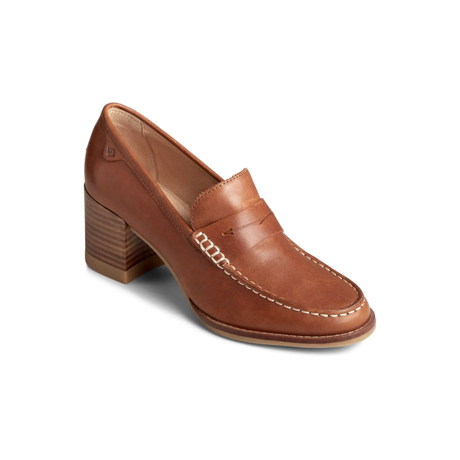 Women Sperry Shoes^Seaport Penny Heel Leather Loafer