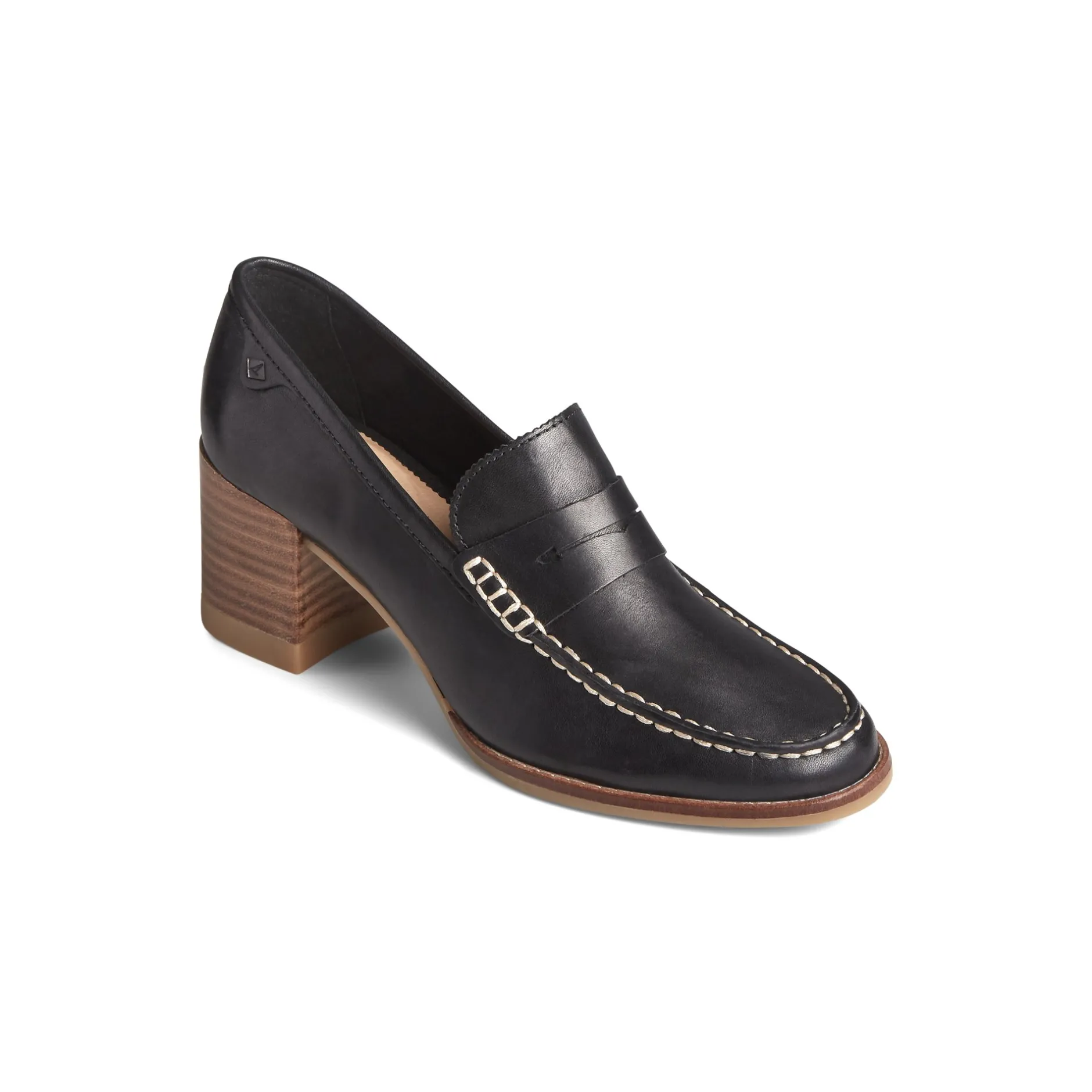 Women Sperry Shoes^Seaport Penny Heel Leather Loafer