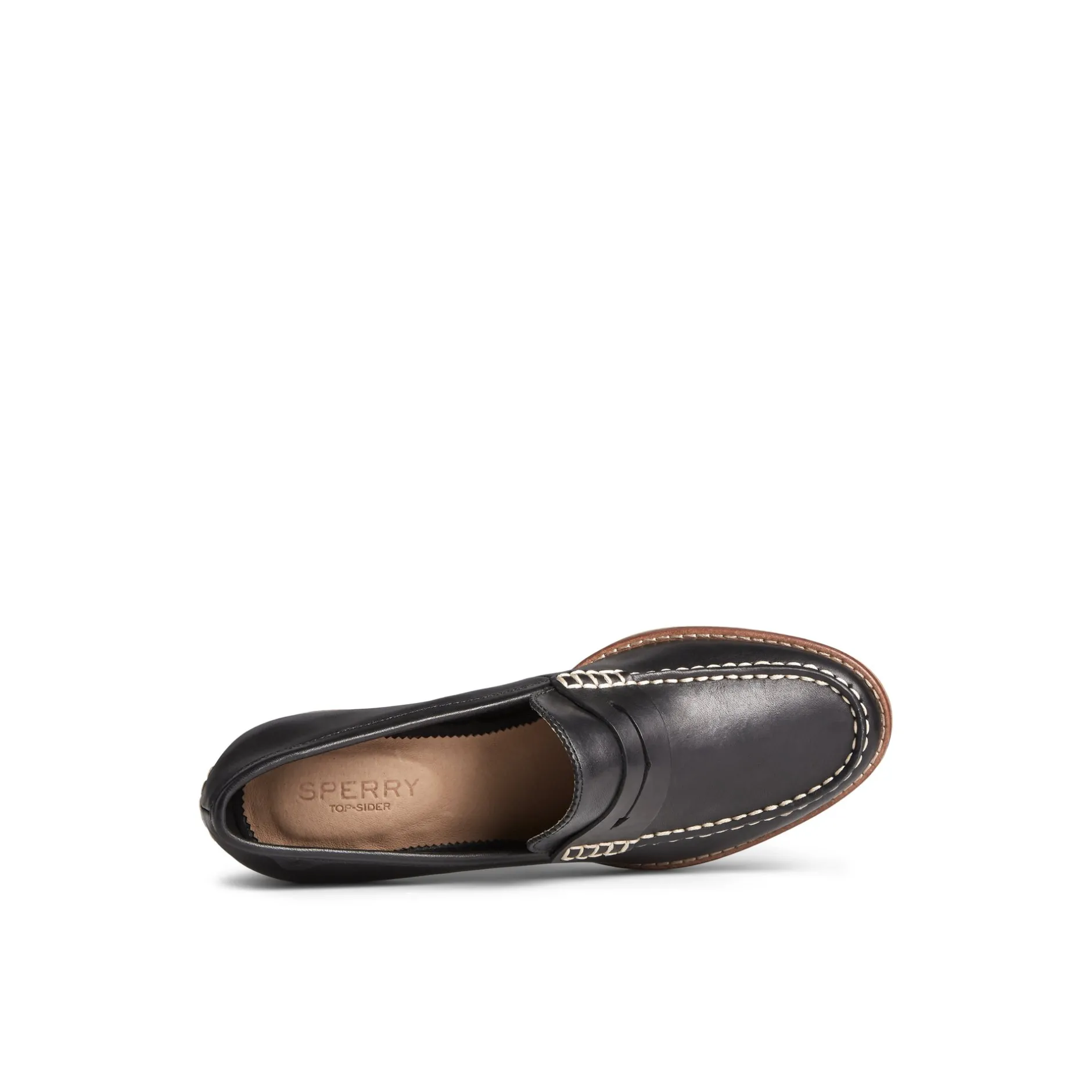 Women Sperry Shoes^Seaport Penny Heel Leather Loafer